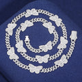 Factory Price Rapper Jewelry Baguette Butterfly Necklace 11mm 925 Silver VVS Moissanite Diamond Iced Out Cuban Link Chain