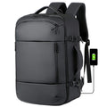 Expandable Waterproof Oxford Polyester Travel Backpack Unisex Multi-functional Bag with USB Charging Port