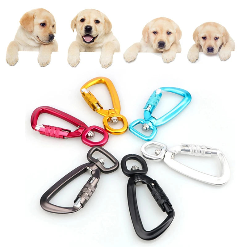 Online Get Cheap Aluminum 7075 Black Swivel Carabiner 15/20/25MM Sizes 4-5KN Breaking Load