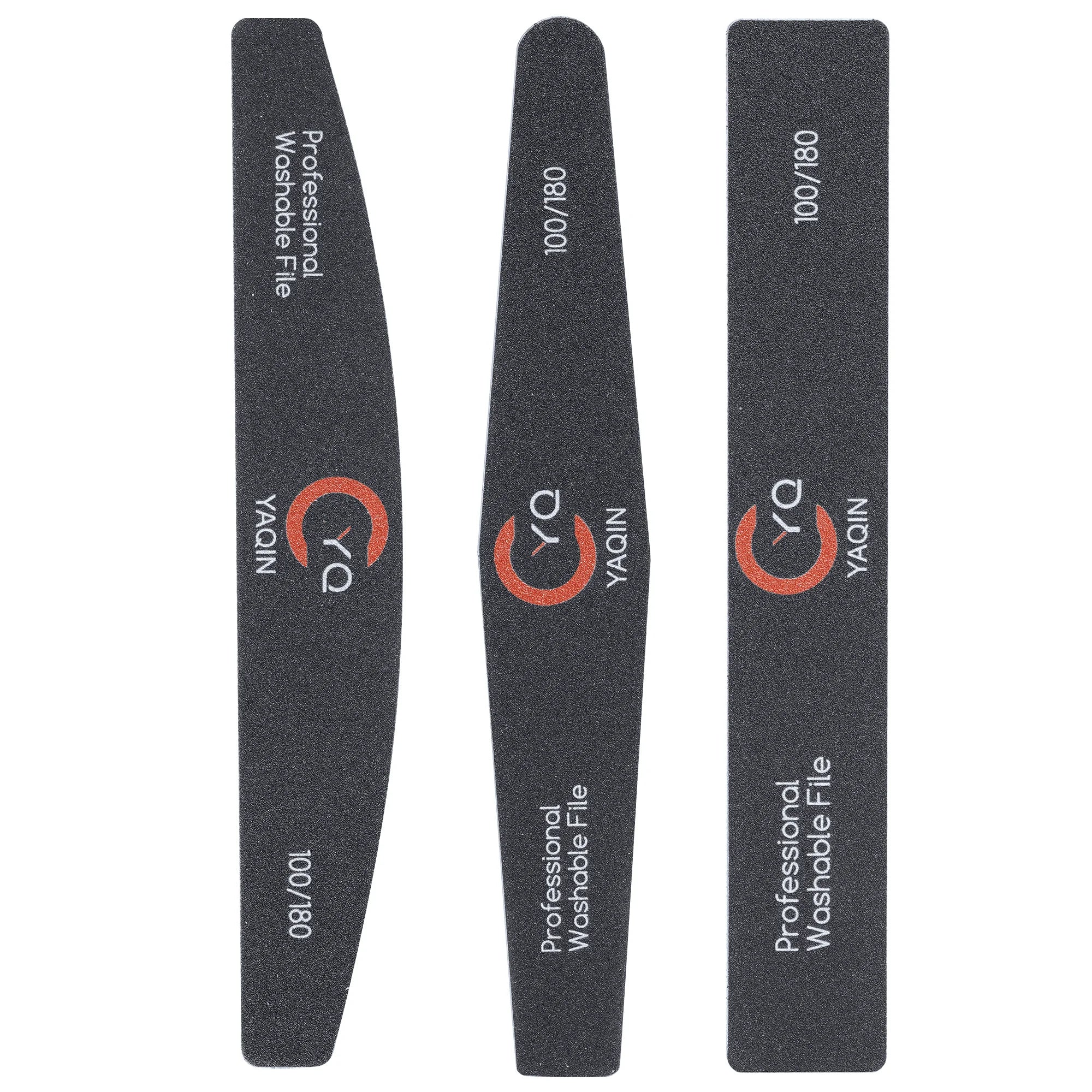 High End Professional Sandpaper Square Nail File OEM Manicure Black Emery Nail Files 80/80