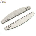 High Quality Zebra Sandpaper 100/120/150/180/240 Ruler Scale Half Moon Curved Diamond Nail File
