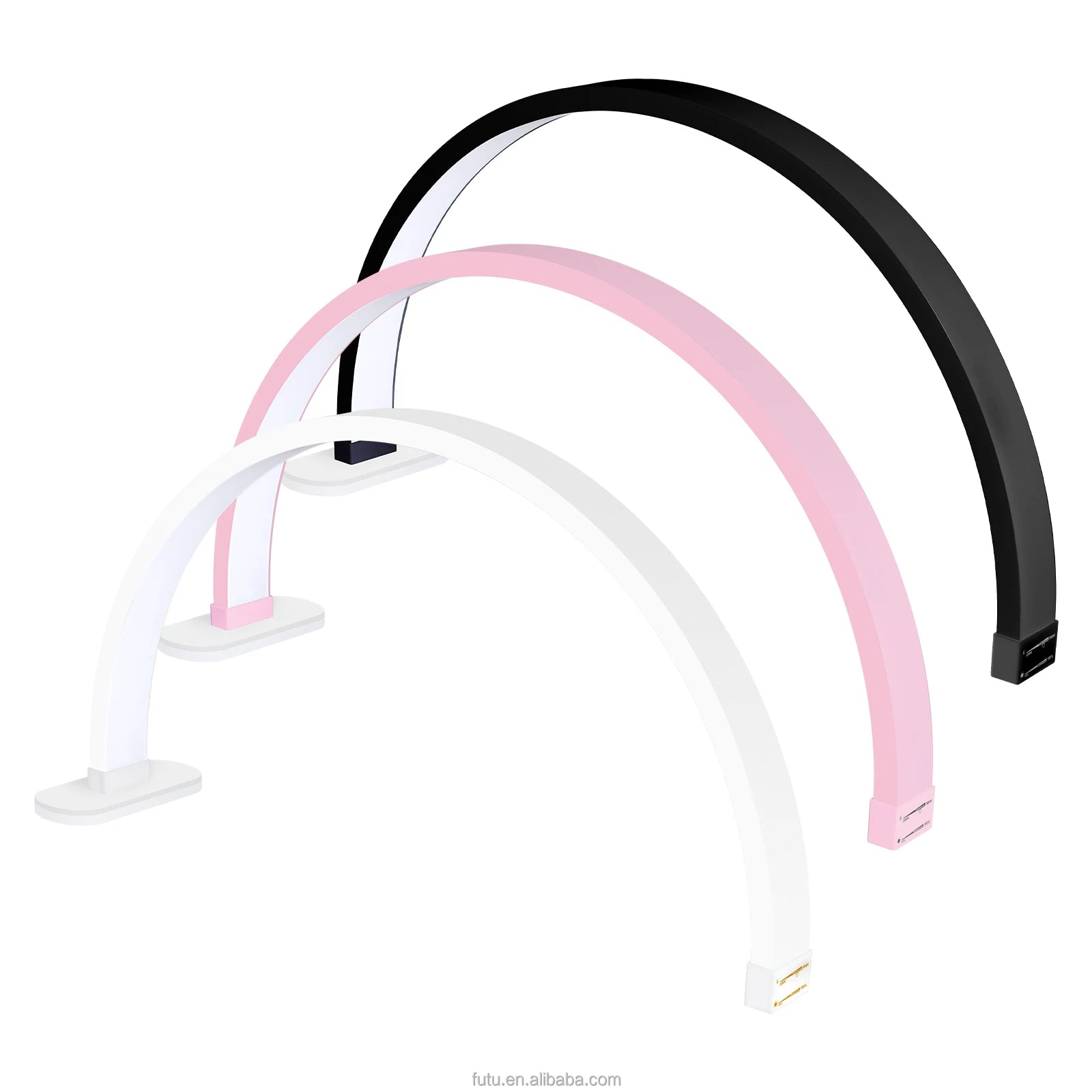 FOSOTO 30inch Professional Led UV Lash Nail Table Lamp Touch Beauty Skincare Half Moon Light Professional for Nail Table Lamp