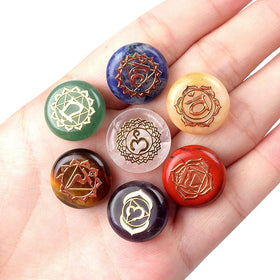 Natural 7 Chakra Meditation Reiki Symbols Healing Crystal Fengshui Products for Home Decoration