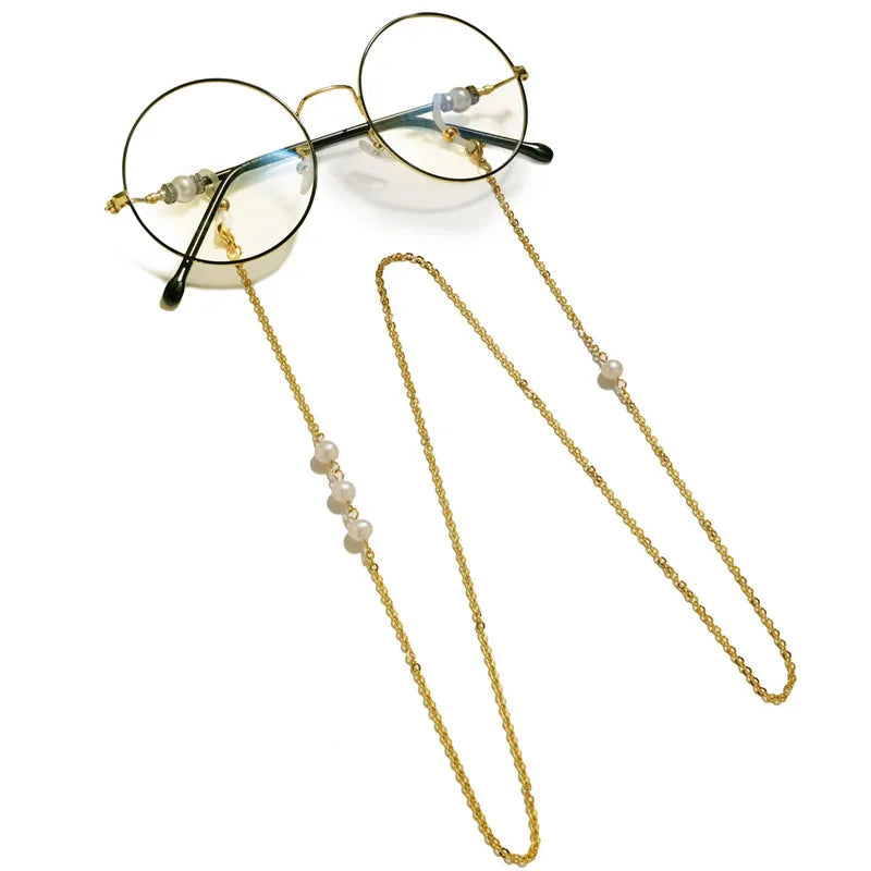 Hot Sale Freshwater Pearl Glasses Chain Stainless Steel Glasses Halter Sunglasses Accessories Chain