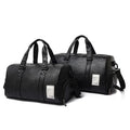 Newbility Dry and Wet Separation Handbag Gym Bag Pu Leather  Waterproof Sports Bag Travel Bag