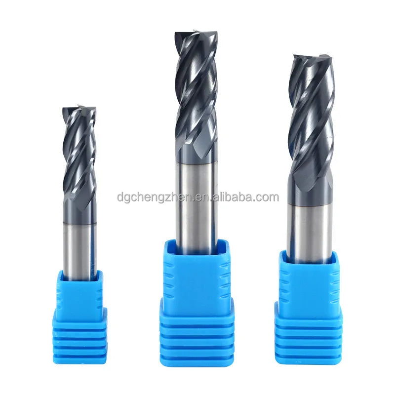 CHENGZHEN HRC60 4-Flute Carbide End Mill-High-Speed Precision 0.005mm AlTiN Coated CNC Router Bits RoHS Certified 3-Year
