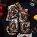 10pcs/pack PET Stickers Dark Night Light Series American Retro Gothic Handbook Handbook Material