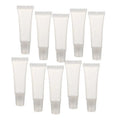 Company Hot Selling  Custom Mini Squeeze Tube Lipgloss Transparent Plastic Tube