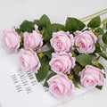 Y15 Single Real Touch Latex Artificial Roses Decorative Flower in Bulk for Wedding Party Home Decoration
