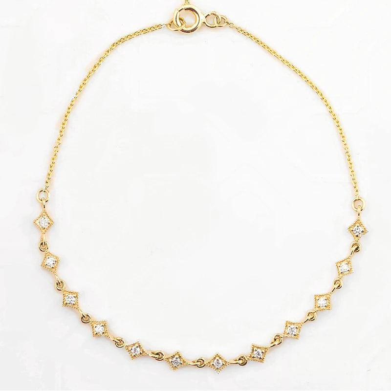 Luster Fine Jewellery 1.4mm Round Brilliant Cut D Color Moissanite S925 Moissanite Tennis Bracelet for Woman