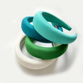 Female Wide-brimmed Sponge Hairbands Korean Fashion Face Wash Headband Luxury Colorful Women Hair Accessories