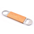 Creative Wooden Handle Bottle Opener Stainless Steel Bottle Opener Simple Beer Opener Logo Customization Groomsmen Gift