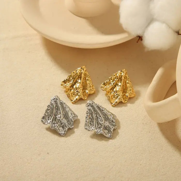 Luxury Irregular Geometry Square Shaped Drop Earrings Stainless Steel 18k Gold Plated Fashion Hot New Statement Jewelry