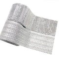 Silver Plastic Rhinestone Mesh Roll Trim DIY Accessories for Clothing Handbags Shoes