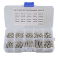 280PCS M3 Cross-border Special Stainless Steel 304 Pan Head Hexagon Screw and Nut Combination Box Set