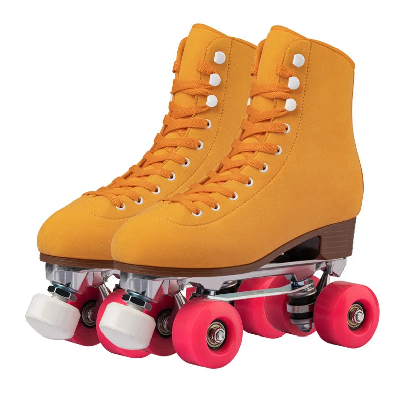 EACH New Design Microfiber Soy Luna Roller Skates 4 Wheels Leather Quad Roller Skates to Buy for Adults and Kids