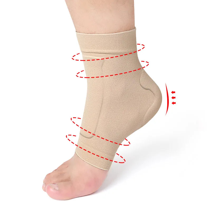 Nylon SEBS Comfortable Sports Insoles Heel Socks & Cushion Protector for Dry Cracked Heel & Plantar Fasciitis Insert