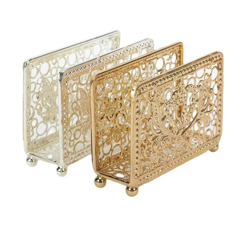 Metal Tissue Holder Restaurant Cafe Home Decor Table Decoration Napkin Holder