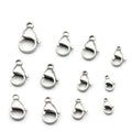 Wholesale Stainless Steel Chain Clasps Lobster 9-15mm Stainless Steel Lobster Claw Clasps Jewelry Findings