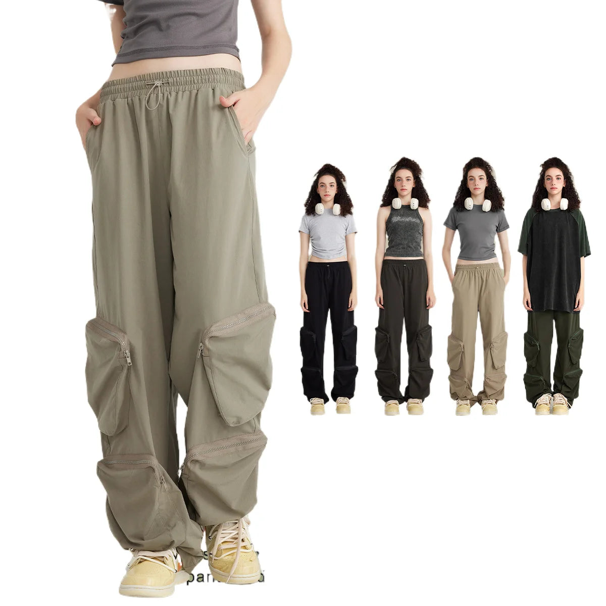 Men Cargo Jogger Pants Cargo Multi Pockets Custom Straight Track Pant Men Khaki Trousers Cargo Pants