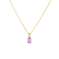 Fashion Design 18K Gold Plated 925 Sterling Silver Zircon Necklace Natural Amethyst Olivine Pendant Necklace Women Jewelry 2024