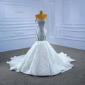 Jancember RSM67385 Ladies New Diamond Slim Lace Embroidered Mermaid Wedding Dress