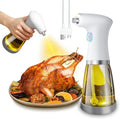 Advanced 240ml/8.11oz Glass Electric Oil Sprayer Bottle USB Rechargeable for Cooking Olive Vinegar Soy Sauce Storage Use
