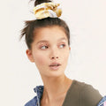 Simple and Versatile High-quality Plaid Print Elastic Girls Hair Band Casual Women's Sports Hair Band