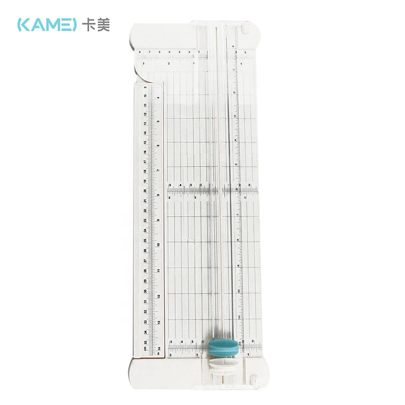 KM-5622 Manual Stainless Steel 420 Blade Precision Cutting Embossing Mini Paper Cutting Machine 36cm Cutting Size for Office DIY