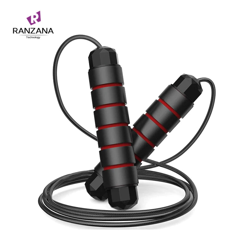 Gym Fitness Jump Rope with Tangle-Free Bearings Custom Logo Sports Skipping Rope Made of Durable Plastic
