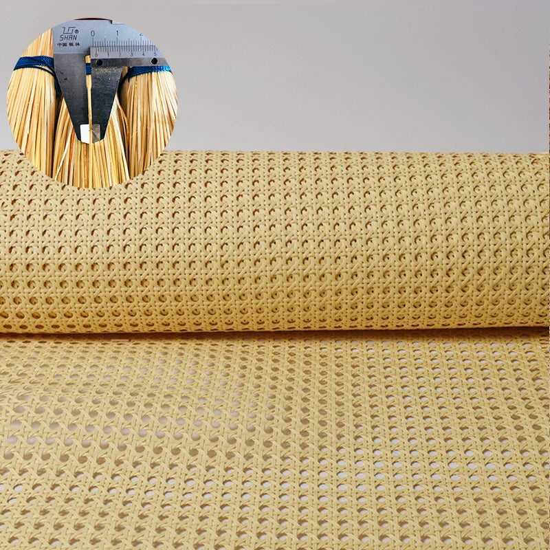 New Design Flat Rattan Cane Material Weaving Wicker Mesh Cane Webbing Rotin Rouleau Rattan Sheet