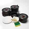 2025 Outdoor Camping Cookware Set Kit 6-8 Person Cooking Pot Set