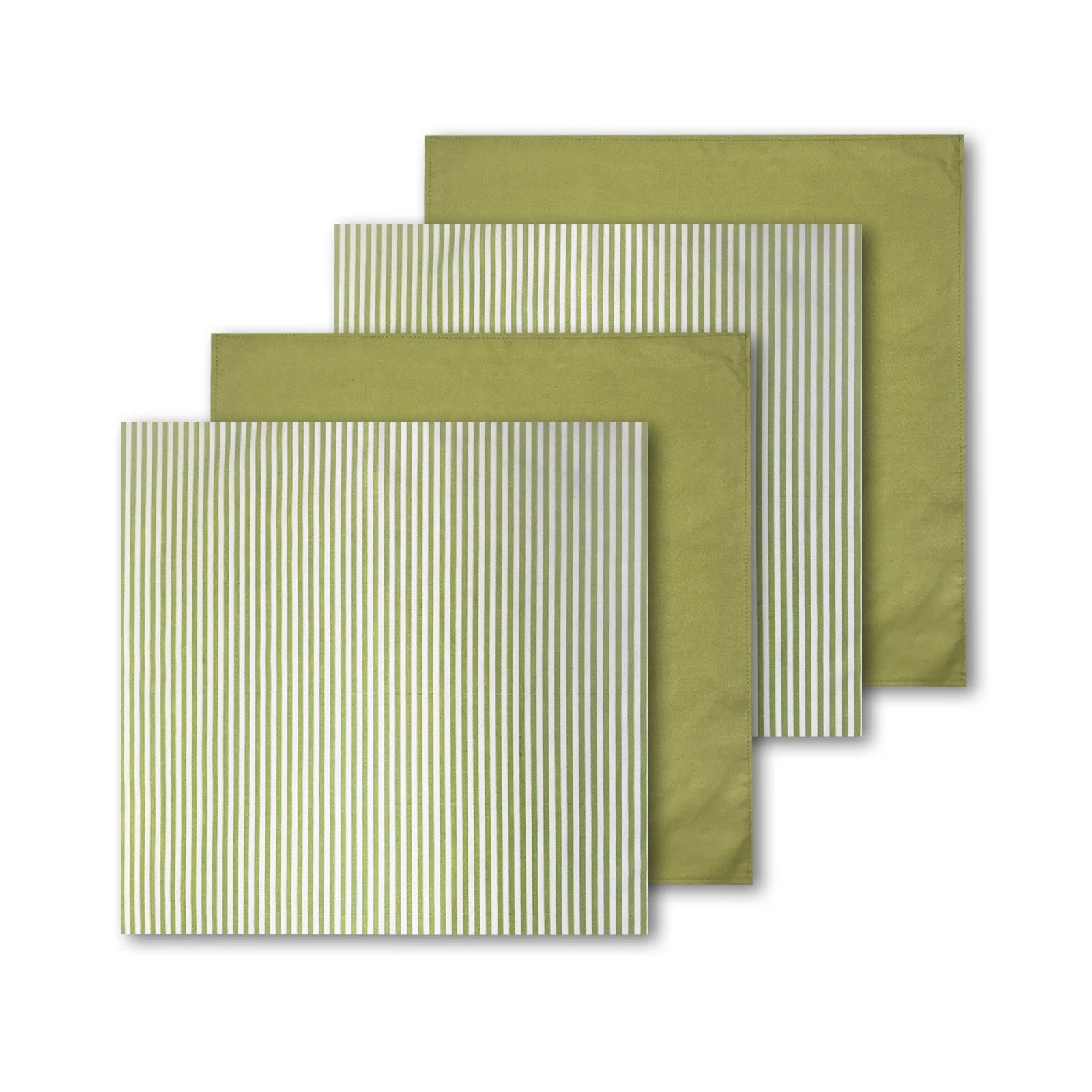 Modern 100% Polyester All Season Green Plain Napkin 18''x18'' for Restaurant & Home Use