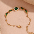 Dreamshow Bracelet Zircon Eye Chain Bracelet Fine Jewelry Bracelets Bangles Stainless Steel