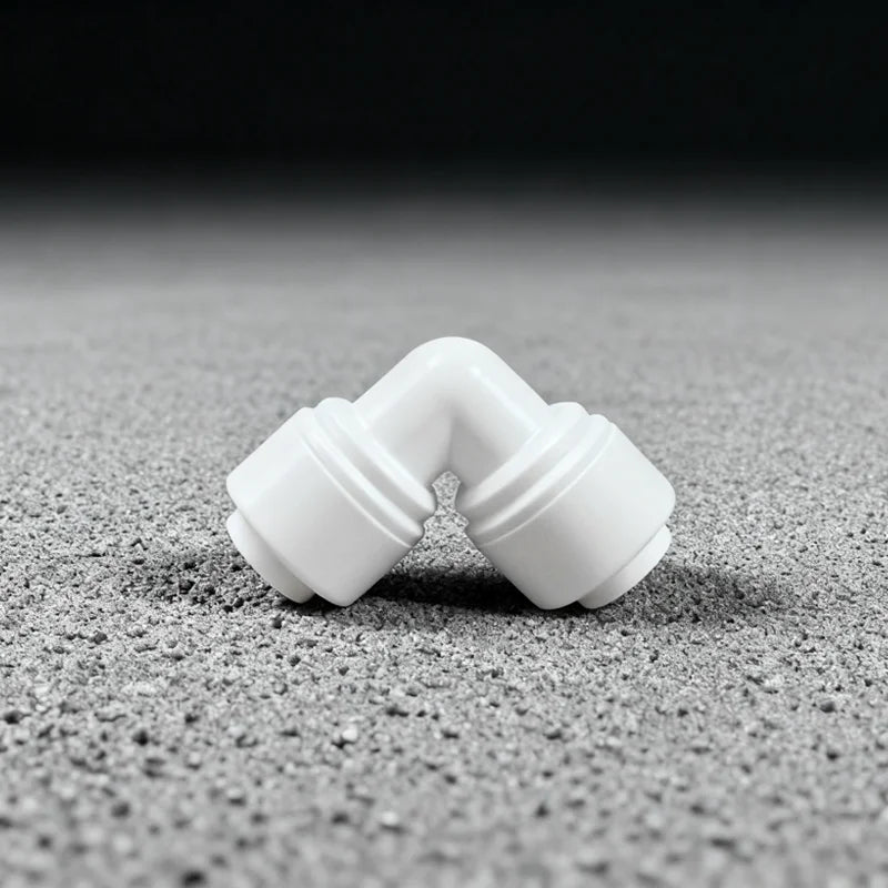 Ro Water Purifier Spare Parts  Free Card Quick Fitting  White Plastic Elbow Connector