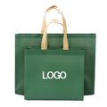 Hot Selling Promotional Eco-Friendly Reusable  Dark Green Non Woven Grocery Shopping Bag  with LOGO Printing in Stock