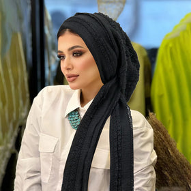 CCY 2026 New Style Winter Plain Women Muslim Instant Hijab Scarf Islamic Turban Headwear Hijabs