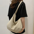 Casual Simple Women's Nylon Cloth Shoulder Bags Large Capacity Ladies Crossbody Bag Solid Color Female Handbags Travel Tote