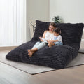3 in 1 Bean Bag Chairs Bean Bag Bed for Adults High Density Foam Filling Convertible Sofa Bed Corduroy Cover