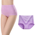 New Trend Simple High Waist Breathable Women's Cotton Stretch Panties Ladies Brief Underwear