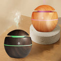 Smart Home Appliance Mini Portable Wood Grain Aroma Diffuser Mushroom Humidifier Fragrance Essential Oil Diffuser