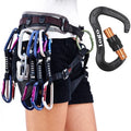 Custom Logo & Color 27KN Aviation Aluminum Nut Lock Carabiner for Outdoor Hiking Trips