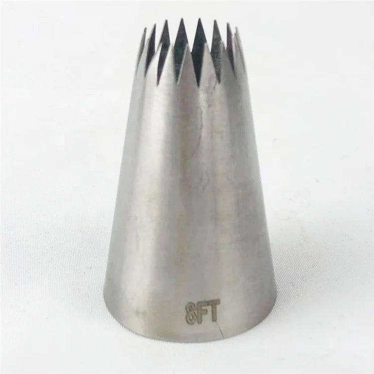 #8FT Large Size 304 Stainless Steel Fondant Decorated Baking & Pastry Tools Bakes Flower Nozzle Decorating Via Supplier Kangkai