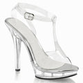 Nightclub New Transparent Dress Crystal Bride 13cm Thin Heel Pole Dance High Heels Party Fashion Platform Sandals Cross Dressing
