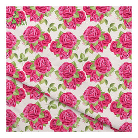Wholesale 100% Cotton Poplin Fabric Floral Designs Big Red Roses Printed for Clothing Bags Shirts Covers for Boys