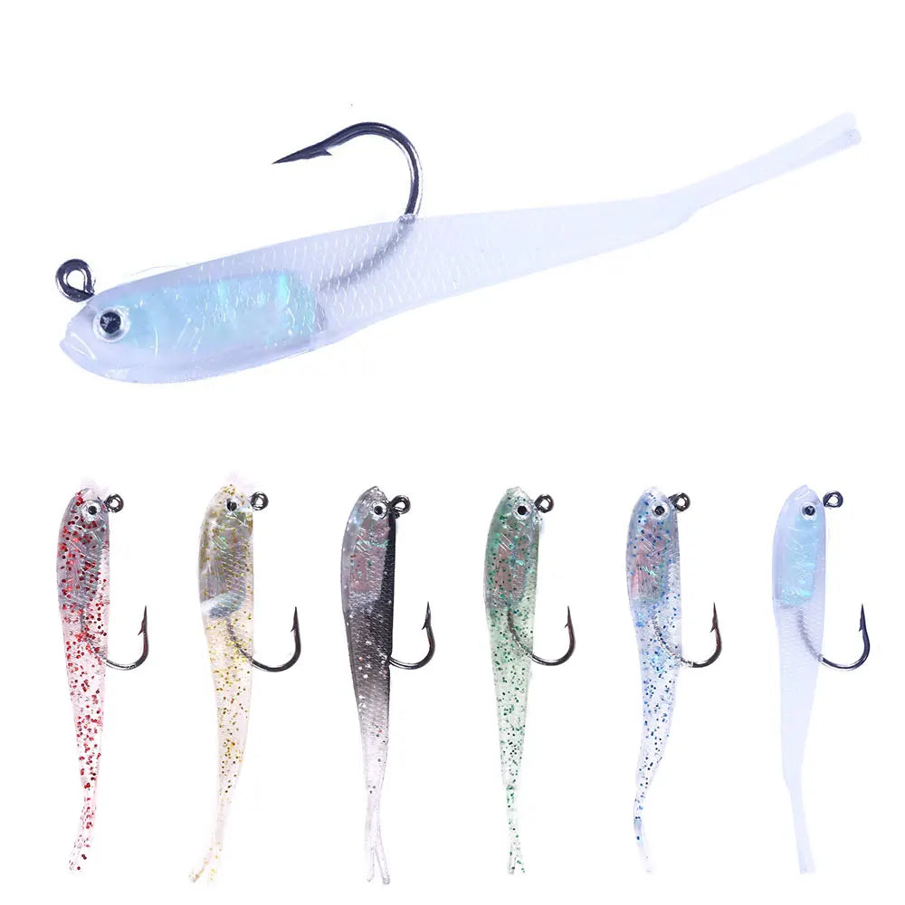 7.5cm 5.5g  Jig Head Hook Minnow Artificial Bait Saltwater Soft Lure