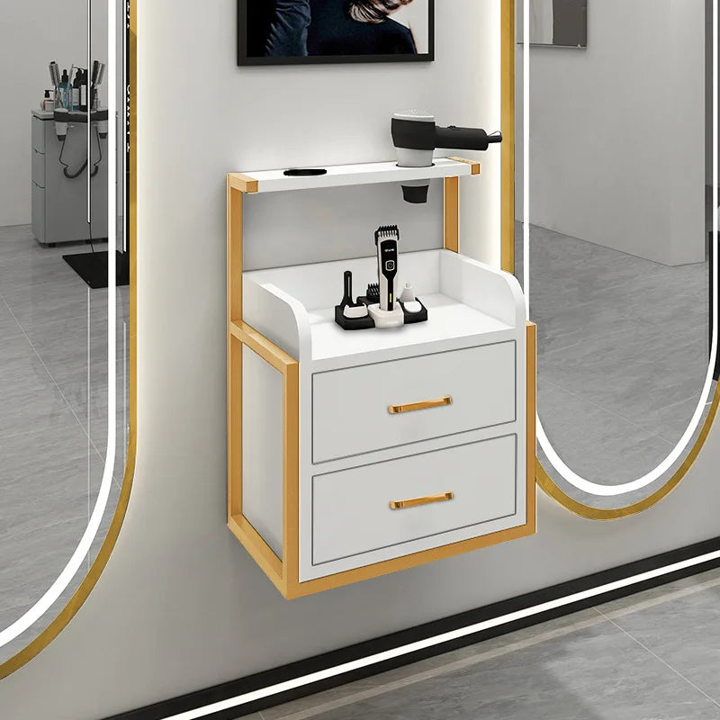 Modern Barber Shop Tool Cabinet Hair Salon Cutting Cabinet Tool Cart Storage Drawer Beauty Salon Tool Table