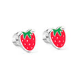 2025 Cute Strawberries Stainless Steel Earrings Allergy Resistant Ear Studs for Gift for Kids Girls Women