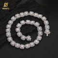 NUOYA Hot Style Luxury Bling 3A CZ Crystal Diamond Rock Sugar Tennis Chain Necklaces for Women