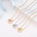 New Custom Heart Design Wedding & Party 18K Gold Plated Brass Twisted Singapore Chain Necklace Pendant for Women